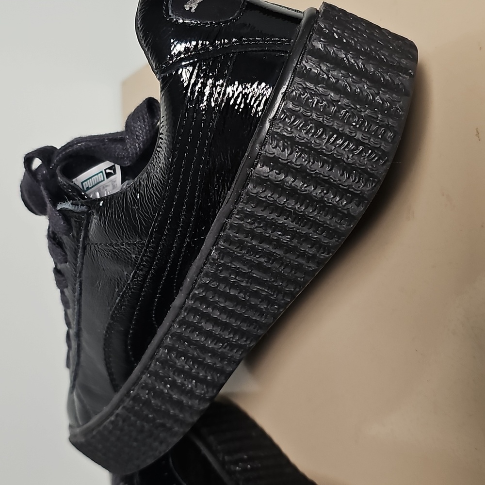 Women's Black Platform Sneakers - Picture 7 of 16